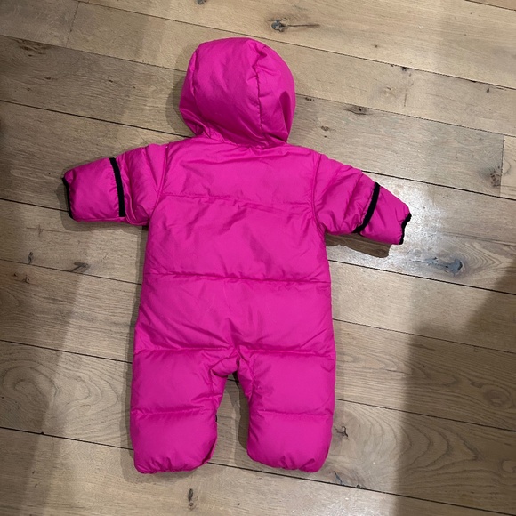 Columbia Infant Snuggly Bunny Bunting 🐰 HOT PINK HOUNDSTOOTH SNOWSUIT 0 - 3 - Picture 2 of 9